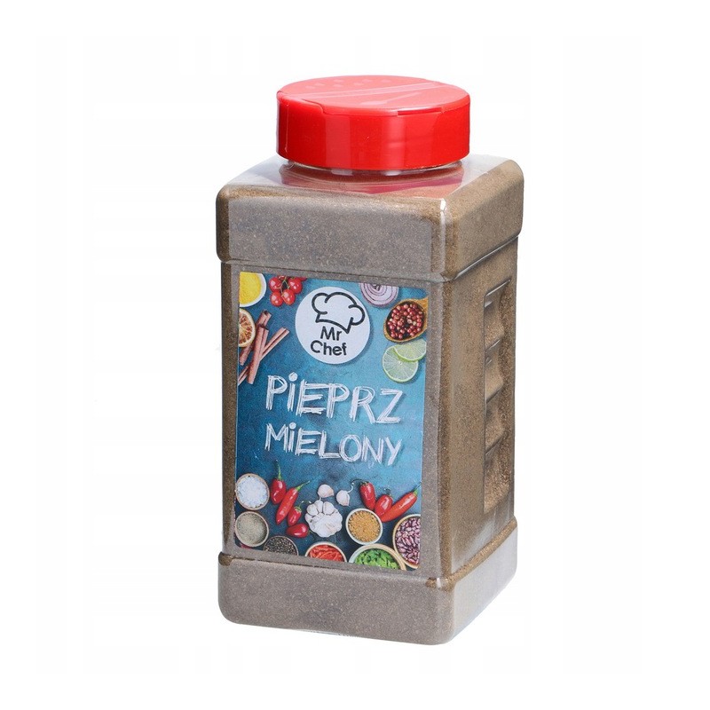 Słoik pieprz czarny mielony 170g