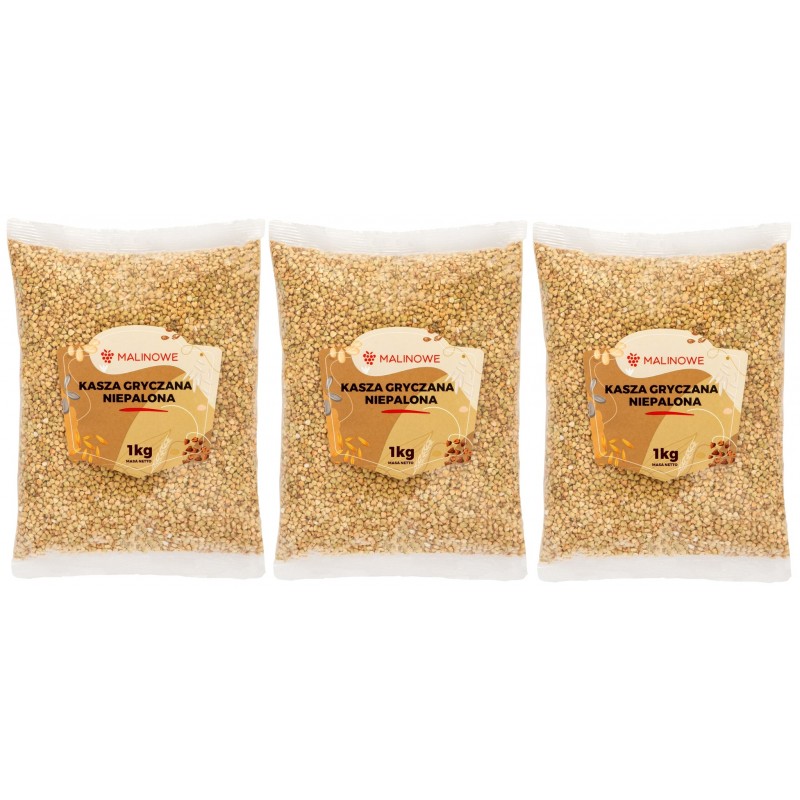 Zestaw Kasza gryczana niepalona 3x1kg 