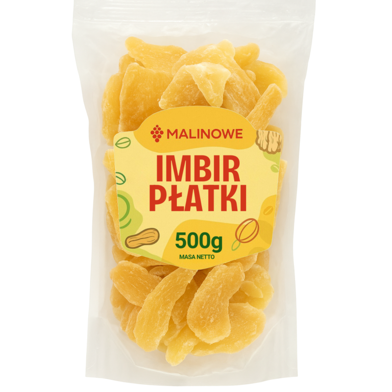 Imbir kandyzowany płatki 500g