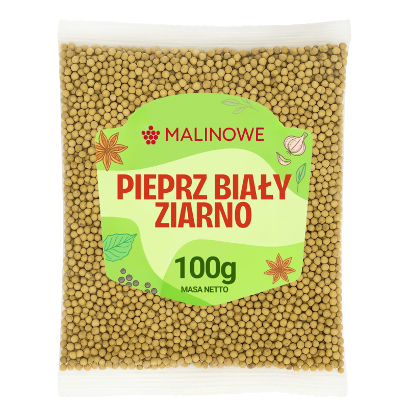 Pieprz biały ziarno 100g