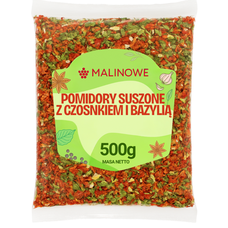 Pomidor z bazylią i czosnkiem 500g